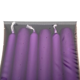 Purple Tapered Candle x 12